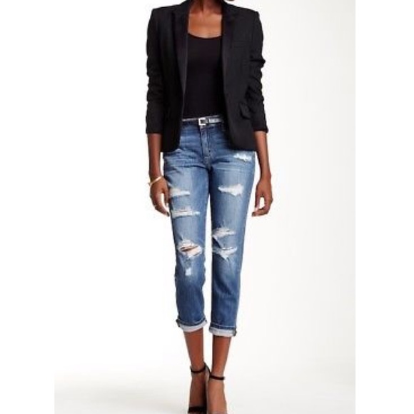Joe's Jeans Denim - Joe’s | Slim Crop Distressed Medium Wash Jeans